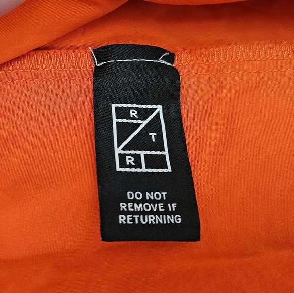 ROKSANDA COLLECTIVE Orange Smocked Waist Maxi Dress, Size 10 - Picture 13 of 17